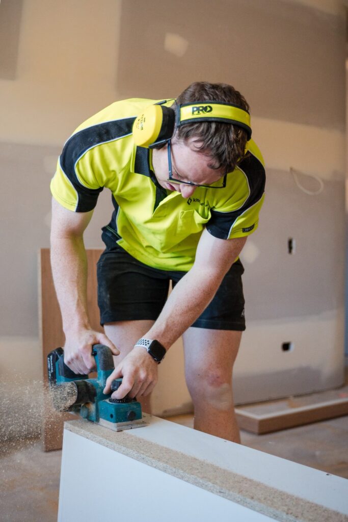 The New Home Electrical Specialist electrician on site